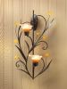 Amber Lilies Candle Wall Sconce