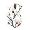 Amber Lilies Candle Wall Sconce