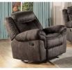 Zubaida Glider Recliner; 2-Tone Chocolate Velvet YJ