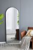 28x1x74" Celine Black Arch Body Mirror