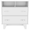 Aaron 2-Drawer 2-Shelf Dresser White