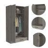 Conway Rectangle Armoire Light Gray