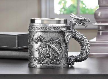 Stainless Steel Dragon Mug