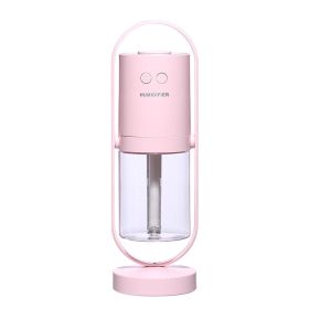 200ml Portable Colorful Light Humidifier USB Rechargeable Car Humidifier (Option: USB-Pink)