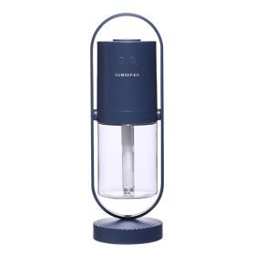 200ml Portable Colorful Light Humidifier USB Rechargeable Car Humidifier (Option: USB-Dark blue)