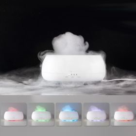 HOMEFISH Aroma Diffuser 500ml Ultrasonic Air Humidifier Colorful Light Fragrance Diffuser Essential Oil Diffuser For Home (Option: White-US)